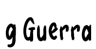 g Guerra Font Image
