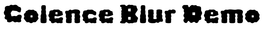 Colence Blur Demo Font Image