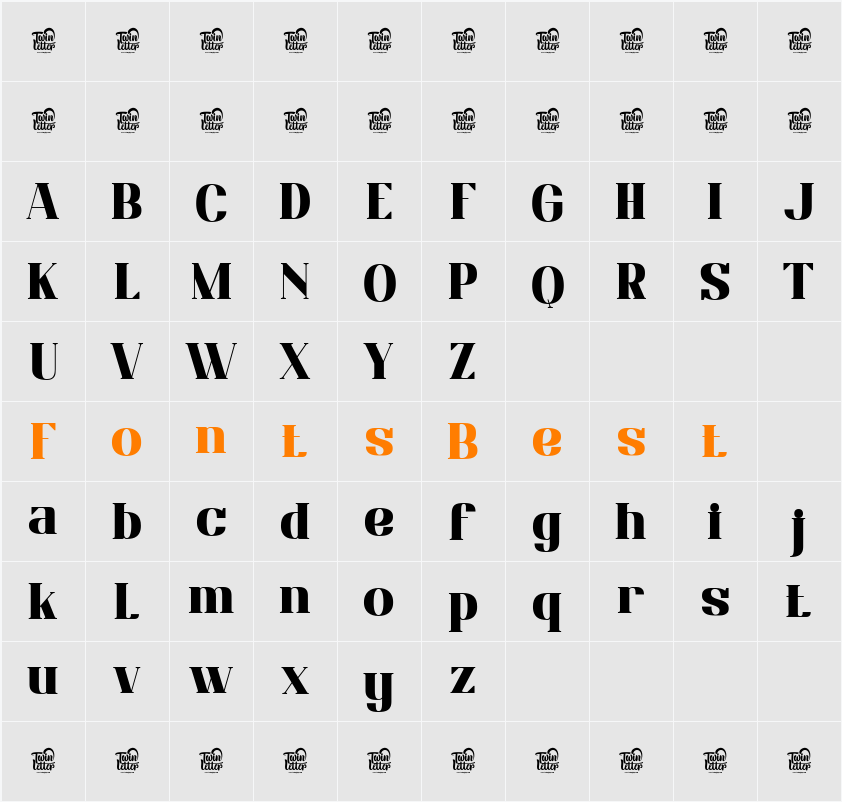 Mikanutrial Character Map
