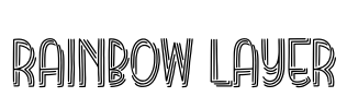Rainbow Layer Font Image