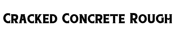 Cracked Concrete Rough Font Image