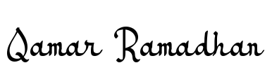 Qamar Ramadhan Font Image