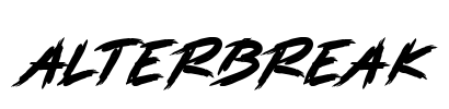 ALTERBREAK Font Image