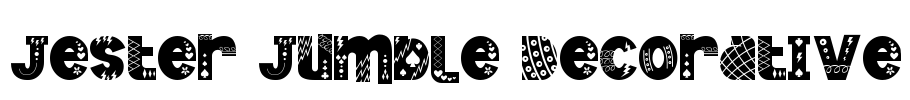 Jester Jumble Decorative Font Image