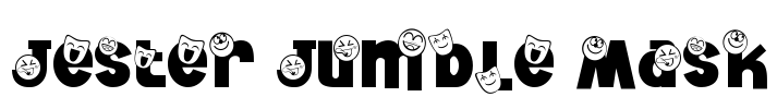 Jester Jumble Mask Font Image