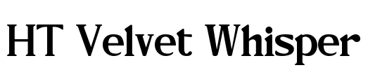HT Velvet Whisper Font Image