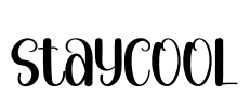 Staycool Font Image