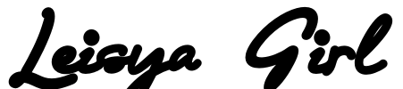Leisya Girl Font Image