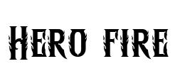 Hero fire Font Image