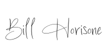 Bill Horisone Font Image