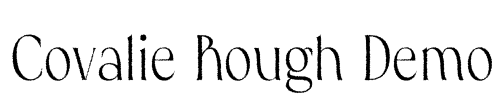 Covalie Rough Demo Font Image