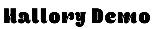 Hallory Demo Font Image