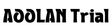 AOOLAN Trial Font Image
