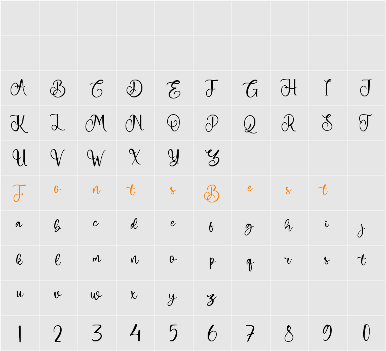 Normal Character Map