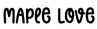 Maple Love Font Image
