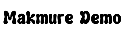 Makmure Demo Font Image