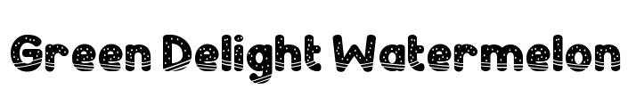 Green Delight Watermelon Font Image
