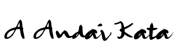 A Andai Kata Font Image