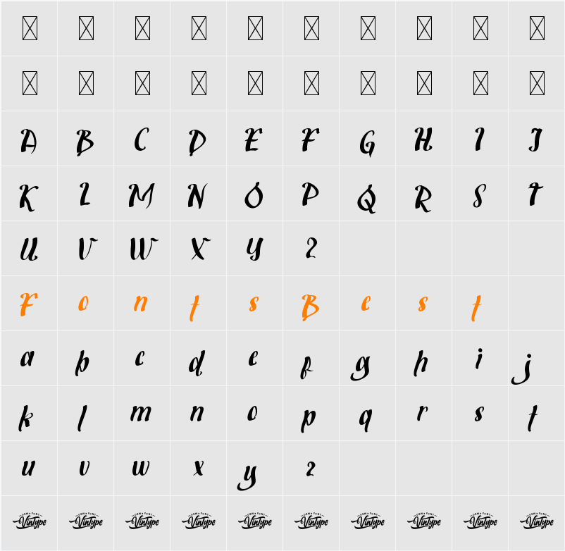 MiracleFridayDemo Character Map