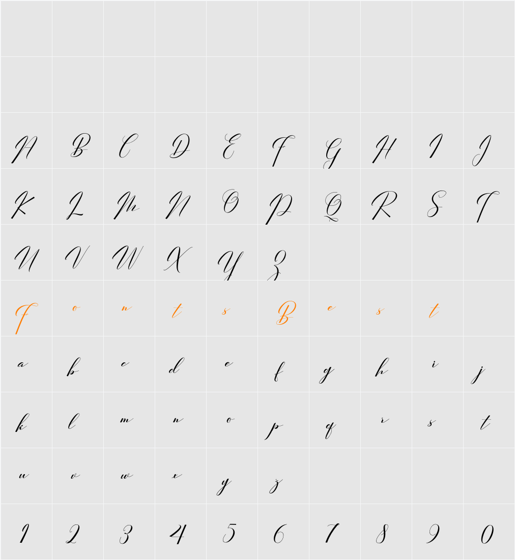 FirgiaGIA Character Map