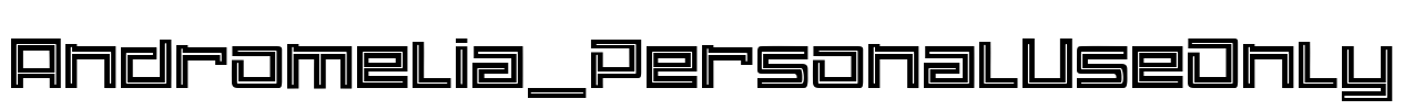 Andromelia_PersonalUseOnly Font Image
