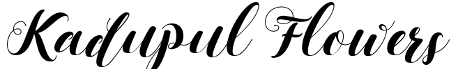 Kadupul Flowers Font Image
