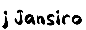 j Jansiro Font Image