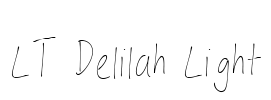LT Delilah Light Font Image