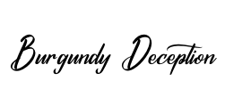 Burgundy Deception Font Image