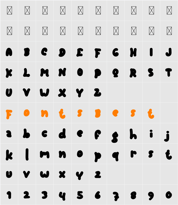 Alphabet Character Map