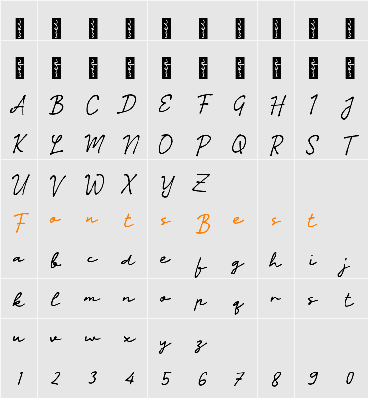n Narasi Character Map