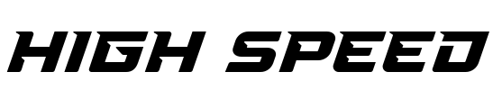High Speed Font Image
