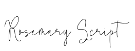 Rosemary Script Font Image