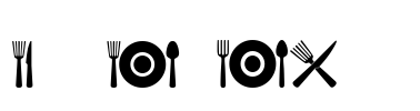 Food Icons Font Image