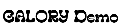 GALORY Demo Font Image