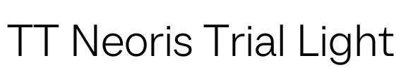 TT Neoris Trial Light Font Image