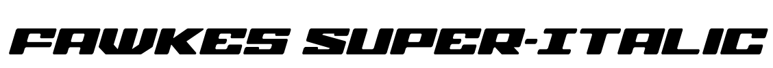 Fawkes Super-Italic Font Image