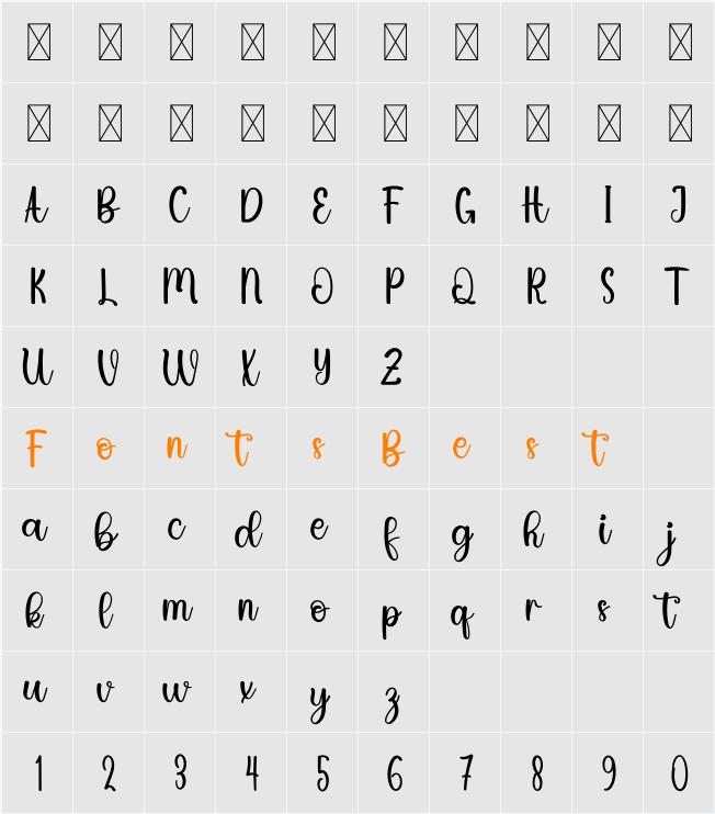 Autumn Smile Character Map
