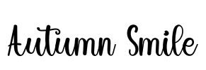 Autumn Smile Font Image