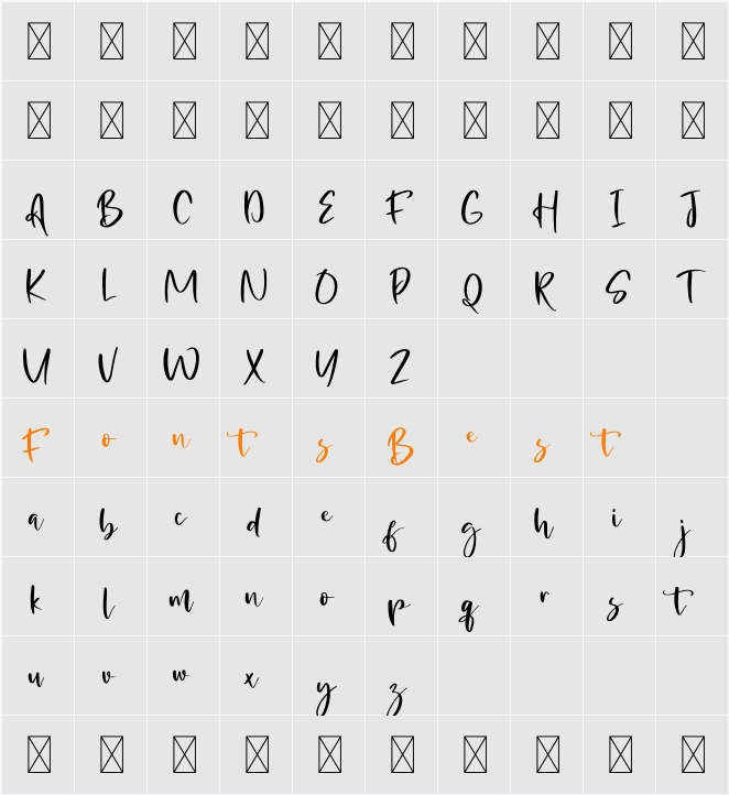 Abelisa Character Map