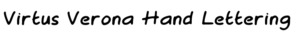 Virtus Verona Hand Lettering Font Image