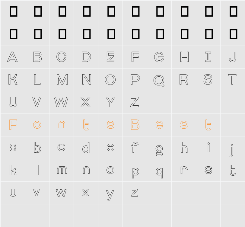Getboreg Hollow Character Map