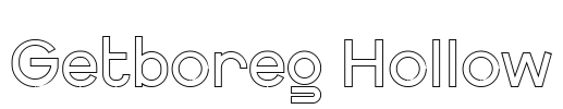 Getboreg Hollow Font Image