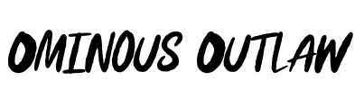 Ominous Outlaw Font Image