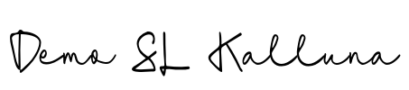 Demo SL Kalluna Font Image