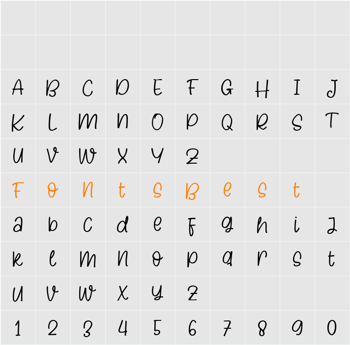 Araya Character Map