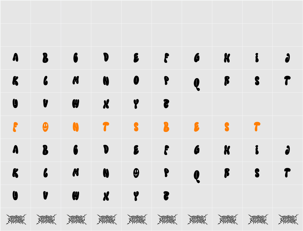 TF Madloud DEMO Character Map