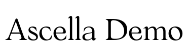 Ascella Demo Font Image