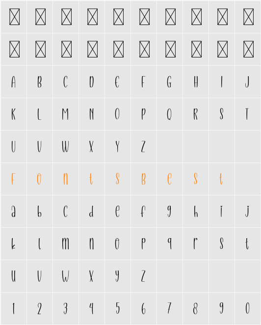 Stylish Character Map