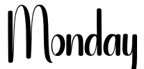 Monday Font Image